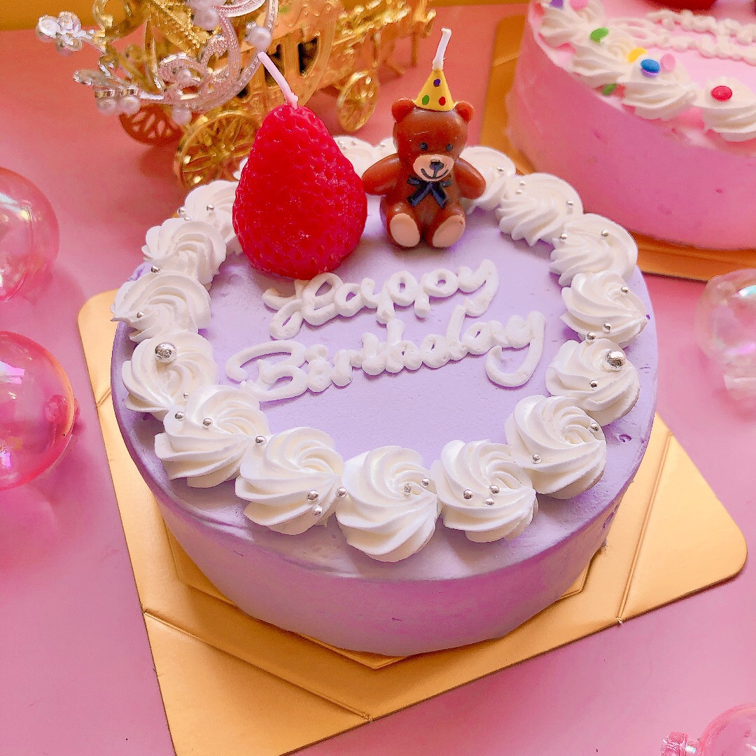 【USED美品】  ケーキディッシュ　デンマーク製 カラー選択♪いちごベアセンイルケーキ 5号（decolne） | Cake.jp