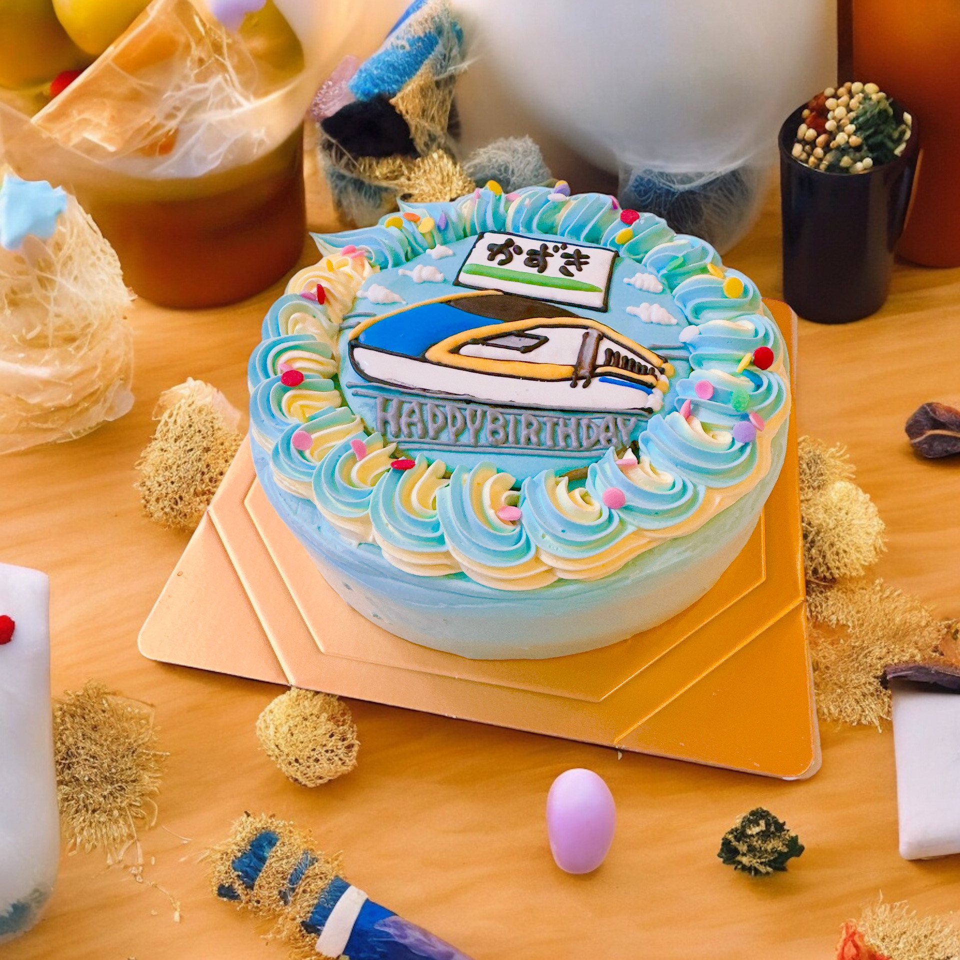 カスタム可♪新幹線ケーキ 4号（decolne） | Cake.jp