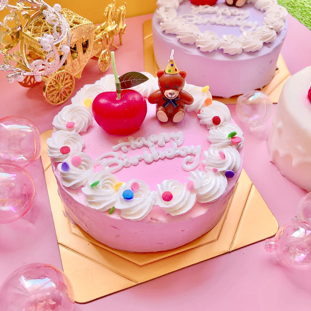 カラー選択♪りんごベアセンイルケーキ 5号（decolne） | Cake.jp