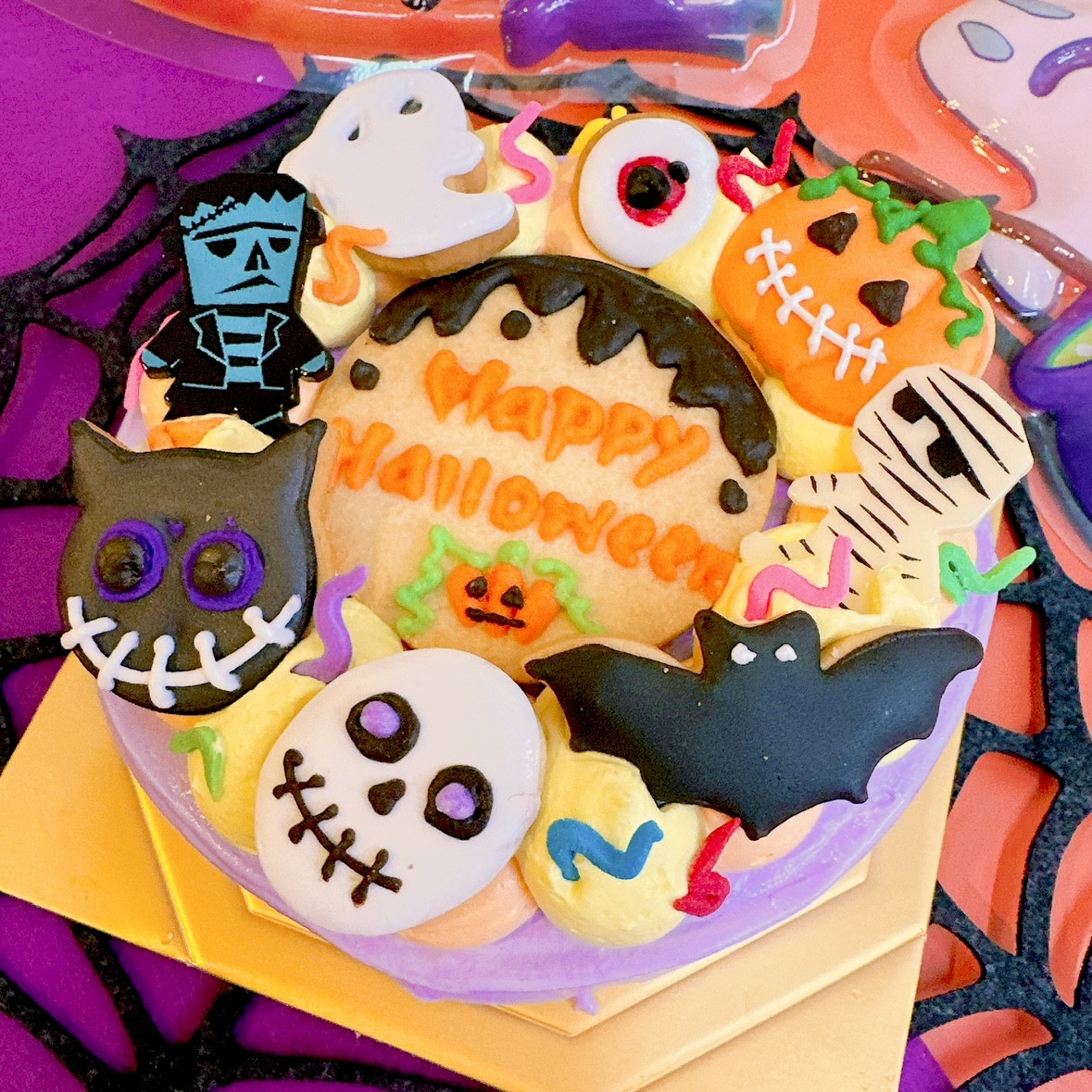 おばけハロウィンケーキ✖️選べるカラー 5号（decolne） | Cake.jp