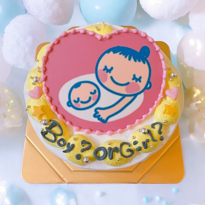 新商品♪カラー選択♡ジェンダーリビールセンイルケーキ Boy？or Girl？ 5号 1