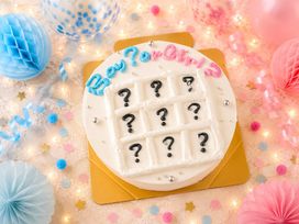 ケーキでスクラッチ！ジェンダーリビールセンイルケーキ Boy？or Girl？ 3号