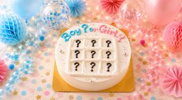 ケーキでスクラッチ！ジェンダーリビールセンイルケーキ Boy？or Girl？ 3号 3