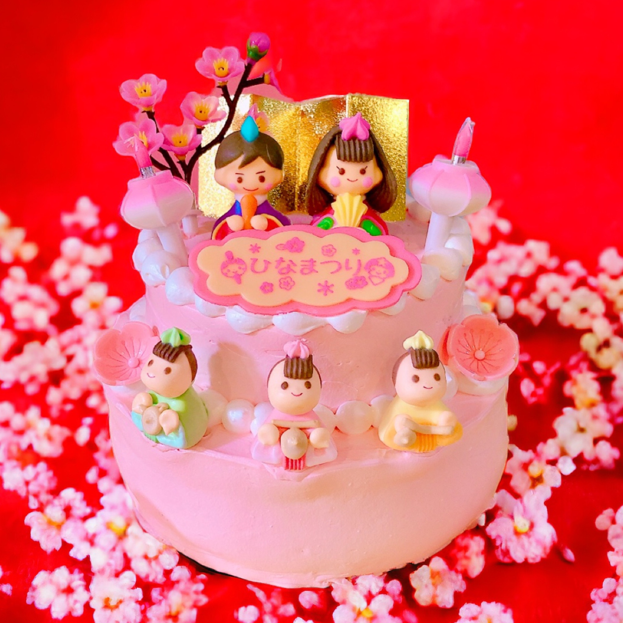 ひなまつりケーキ 4号（decolne） | Cake.jp