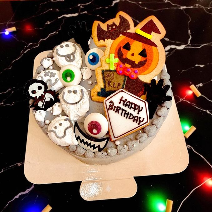 メッセージ&カラー選択可♪ハロウィンケーキ♪ 4号 ハロウィン2025 1