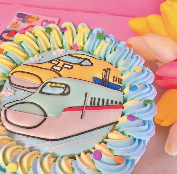 新幹線モノレールケーキ 5号 （decolne） | Cake.jp