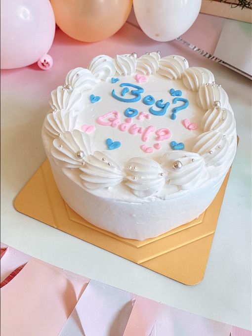カラー選択♪ジェンダーリビールセンイルケーキ Boy？or Girl？ 3号 2