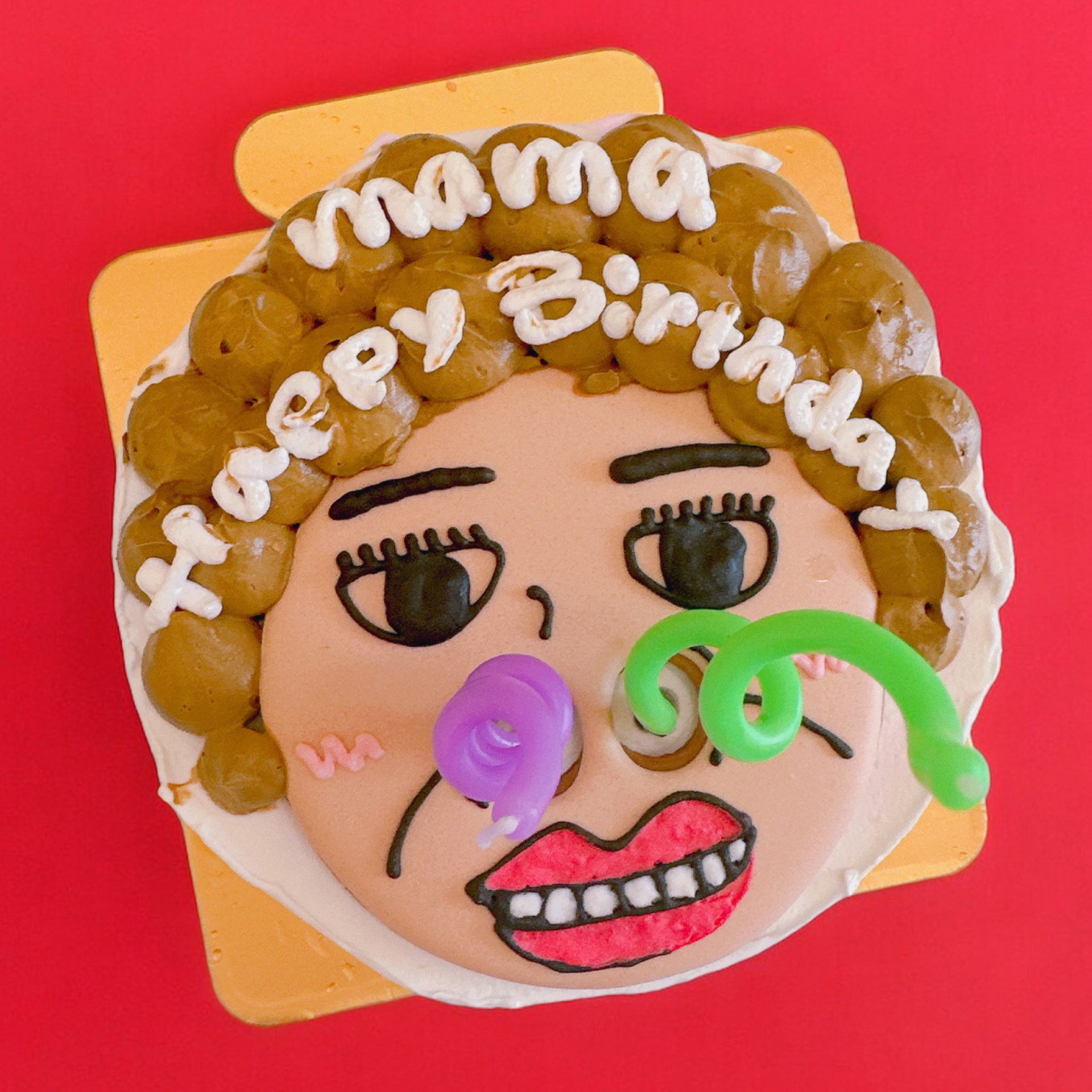 カスタム可♪おもしろお母さんサプライズケーキ4号 （decolne） | Cake.jp