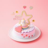 メッセージ可！ユニコーンメルヘンケーキ 5号 