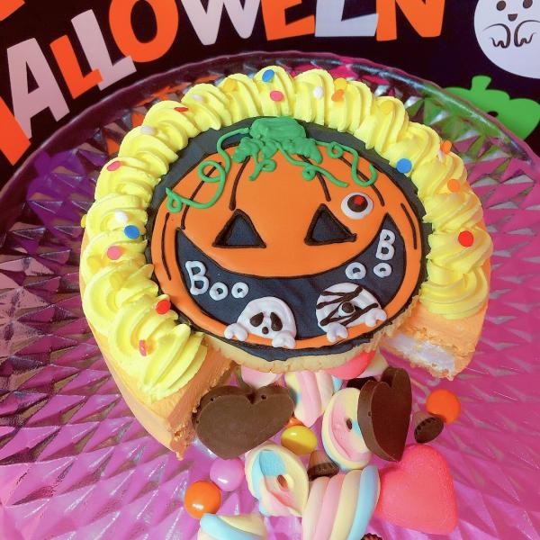 かぼちゃギミックケーキ 5号（decolne） | Cake.jp