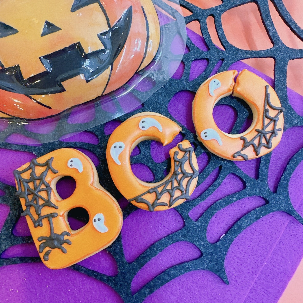 おばけかぼちゃハロウィンケーキ✖️選べるカラー 3号（decolne