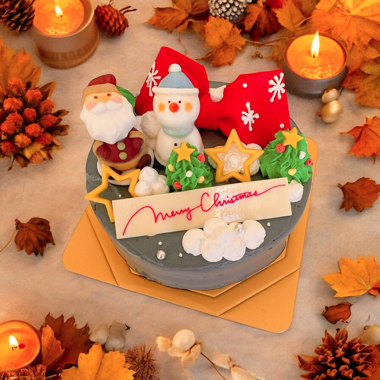 サンタのサインケーキ クリスマス2025 4号（decolne） | Cake.jp