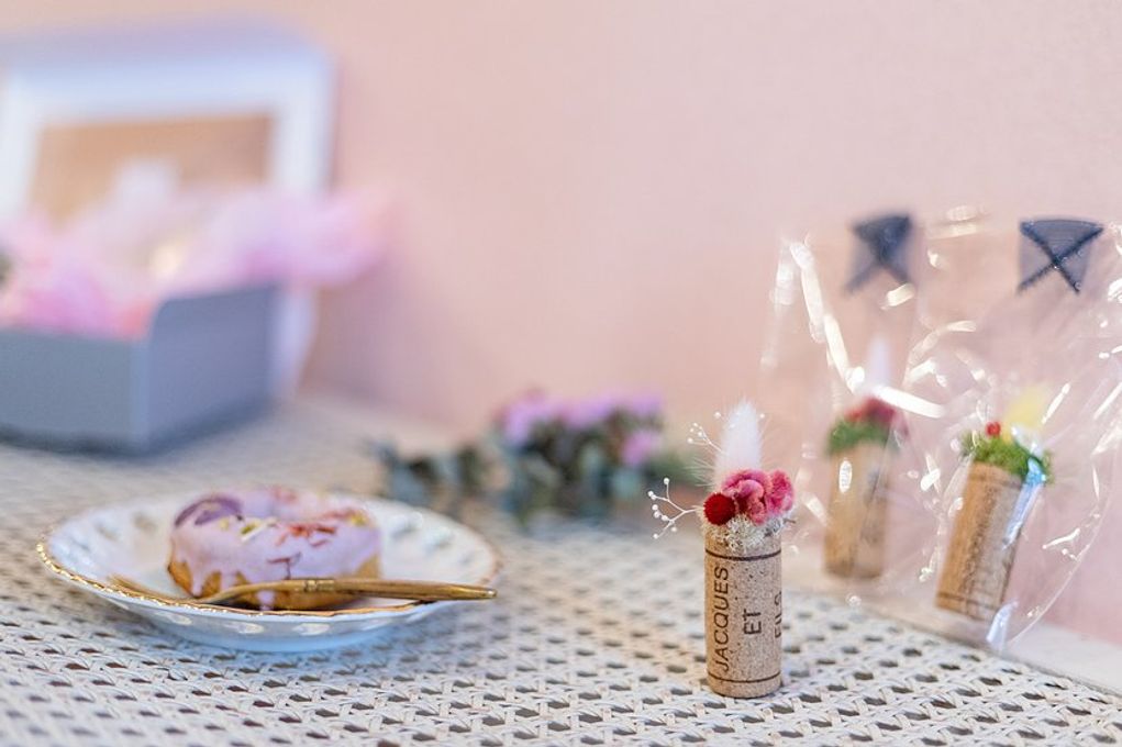 贈り物に最適！ gmgmのお花の焼きドーナツ スワッグギフトBox Mini ドライフラワーの花束とのセット 8