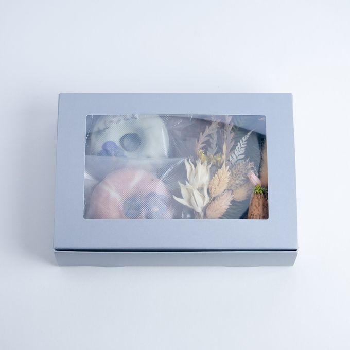 【gmgm】スワッグセット -ノワール-（リースフィナンシェ2個・ミニスワッグ・お花のマグネット） 5