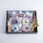 【gmgm】リースフィナンシェ４個・バスソルト２個・ミニスワッグ・お花のコルクマグネットのセット 2