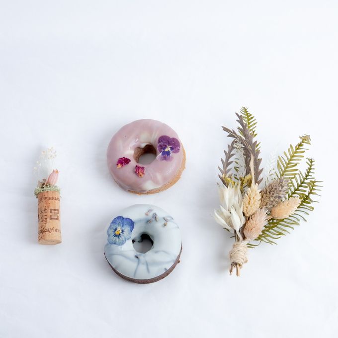 【gmgm】スワッグセット -ノワール-（リースフィナンシェ2個・ミニスワッグ・お花のマグネット） 1