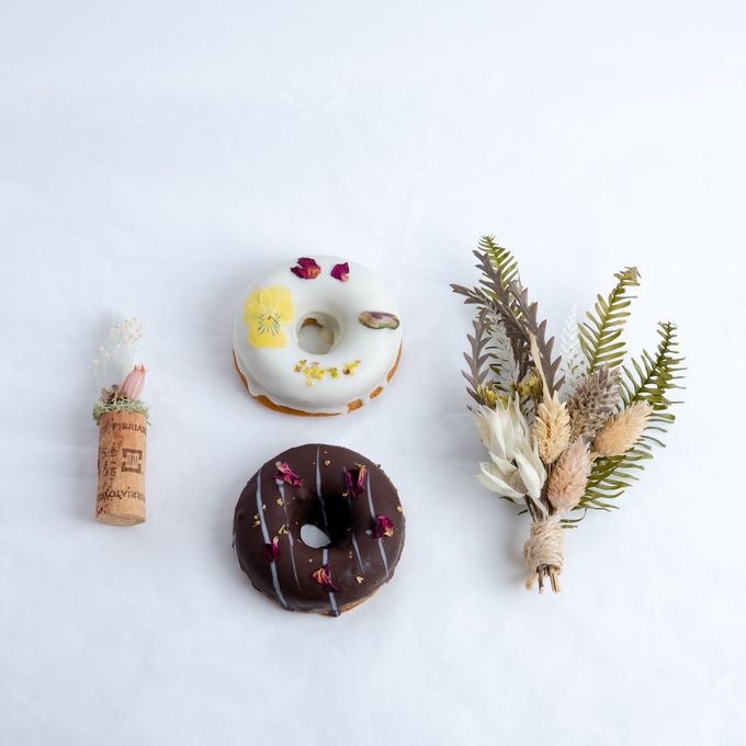 【gmgm】スワッグセット -ブルーム-（リースフィナンシェ2個・ミニスワッグ・お花のマグネット） 1