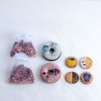 【gmgm】リースフィナンシェ2個・お花の米粉クッキー2袋・ローズバスソルト2袋のセット 1