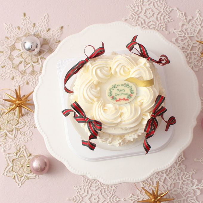 クリスマスリボンケーキ  イチゴのケーキ クリスマス2025 4