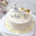 クリスマスケーキ「Noel」シルバー 4号  ショートケーキ クリスマス2025 1