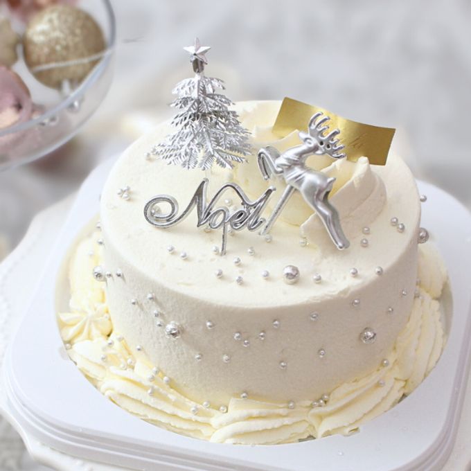 クリスマスケーキ「Noel」シルバー 4号  ショートケーキ クリスマス2025 1