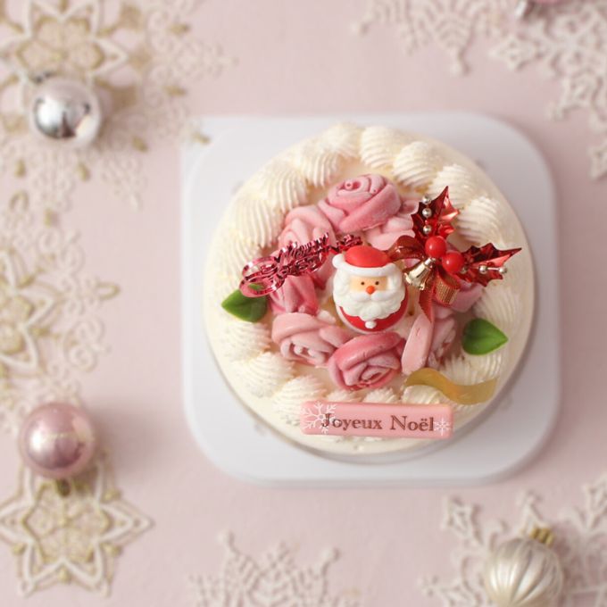 クリスマスジュエルローズ  イチゴのケーキ5号 クリスマス2025 4