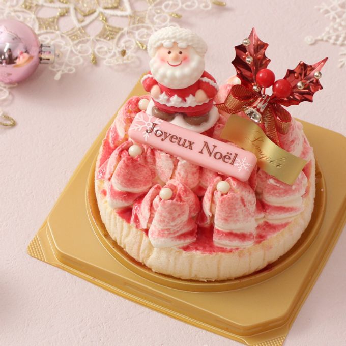 クリスマスベイクドチーズケーキ 4号ケーキ グルテンフリー クリスマス2025 5