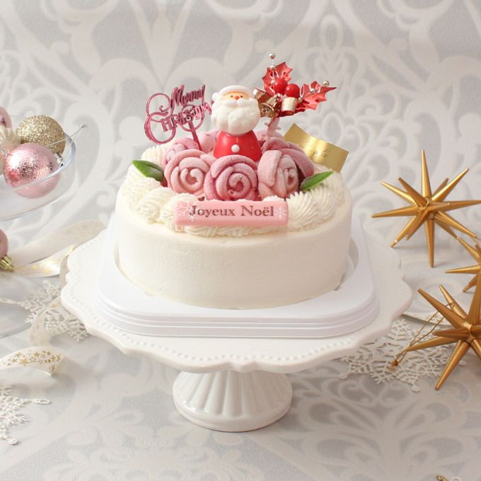 クリスマスジュエルローズ  イチゴのケーキ5号 クリスマス2025 1