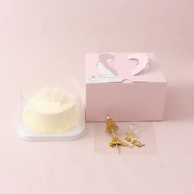 クリスマスケーキ「Noel」ゴールド 4号  ショートケーキ 8