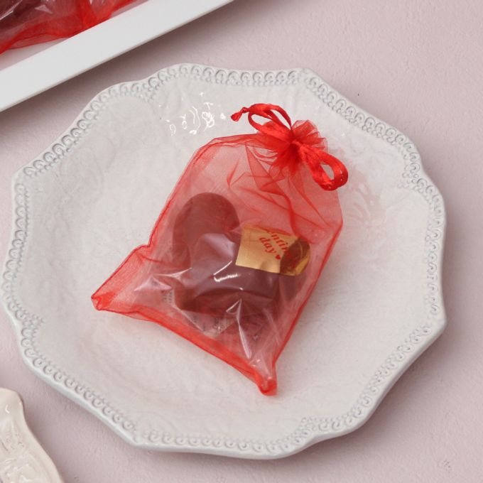 バレンタイン限定「お配り用ハートのチョコドーナツ12個」 4