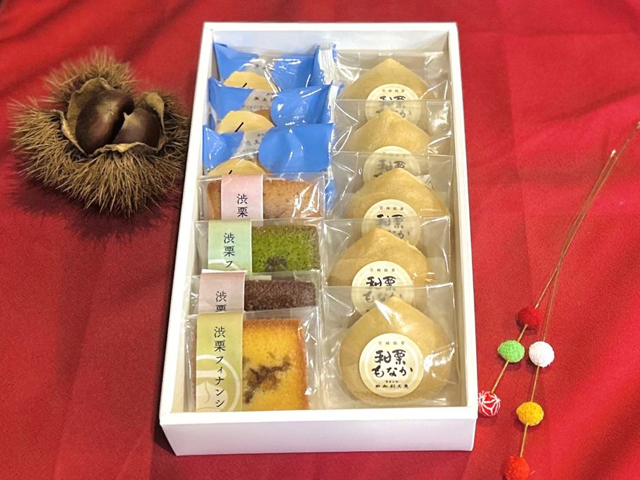 【日向利久庵】宮崎県 栗菓子専門店が作る  御菓子詰め合わせ（１２個入） お歳暮2025 1