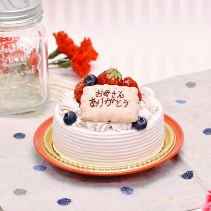 【母の日ギフト】ストロベリー生チーズクリームの母の日ケーキ  1