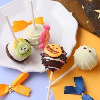 ハロウィン限定！5本入ったギフトにピッタリ！テレビにも取り上げられたミホパンのかわいいポップケーキセット