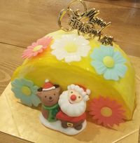 カラフルケーキ（生クリーム）ハーフケーキ クリスマスver 