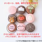 お誕生日マカロンギフト 名入れ/メッセージ 手描きイラスト入りマカロン 9個入り 6