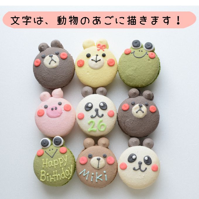 動物マカロン 9個セット 8