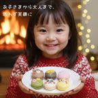 動物＋手描きイラスト入りクリスマスマカロン８個セット 3