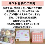 出産祝いギフト メッセージ/名入れ 手描きイラスト入りマカロン 9個入り 9