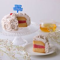 ストロベリーロゼッタケーキ グルテンフリー・ヴィーガン 小麦・卵・乳・大豆・白砂糖不使用 4号 12cm《ヴィーガンスイーツ・ヴィーガンケーキ》