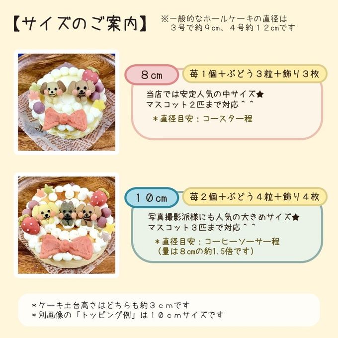 《犬用》あれこれ選べる★ころころフルーツケーキ＜８cm＞ 2