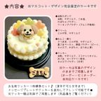 《犬用》わんこのお花ケーキ☆米粉スポンジ《名入れ対応♪》 2