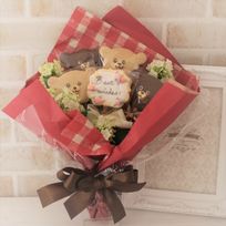 クマさんクッキーブーケ 5本 