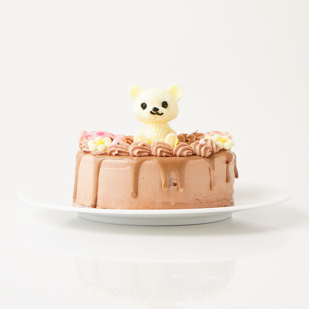 ꫛꫀꪝ✧‧˚レジン＊くまちゃんの3段パンケーキ♥チョコバナナ