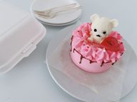 くまちゃんラヴハートケーキ（色の変更可能） ランチボックス入り 1