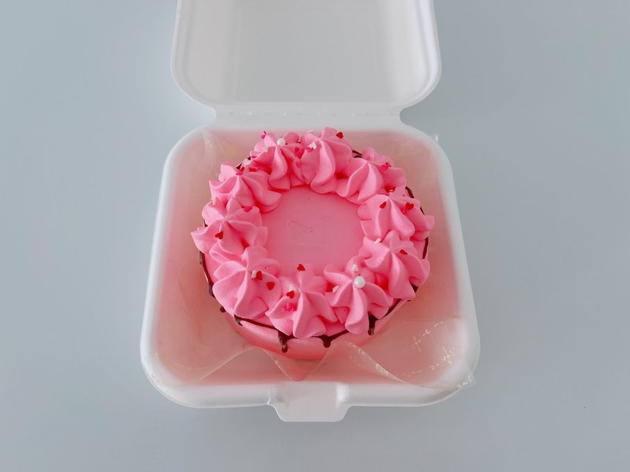 くまちゃんハートケーキ（色の変更可能） ランチボックス入り  3