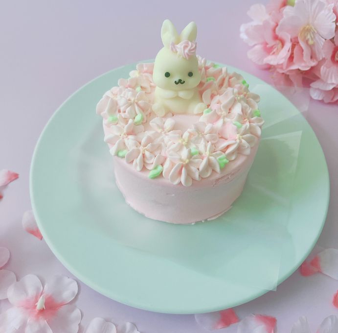 〜春〜うさぎちゃんピンクケーキ 1