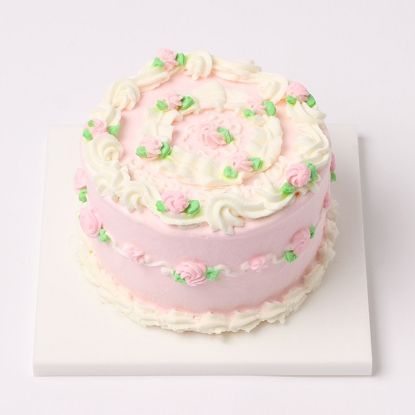 9色カラバリ】レトロ花柄センイルケーキ 3号（La vie en Rose） | Cake.jp