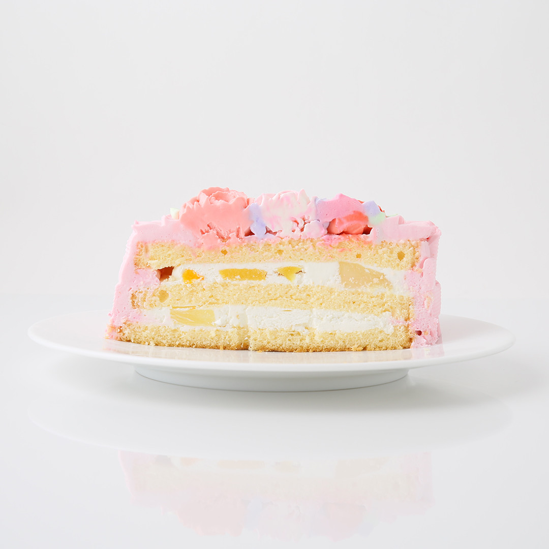 ハートのシャンティフラワーケーキ （La vie en Rose） | Cake.jp