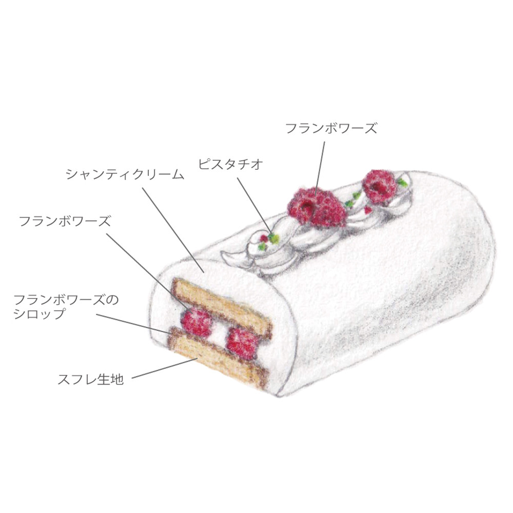 【AND CAKE】ノエル ショートケーキ 小サイズ 18.5cm / 4～5名用 クリスマス2023 3