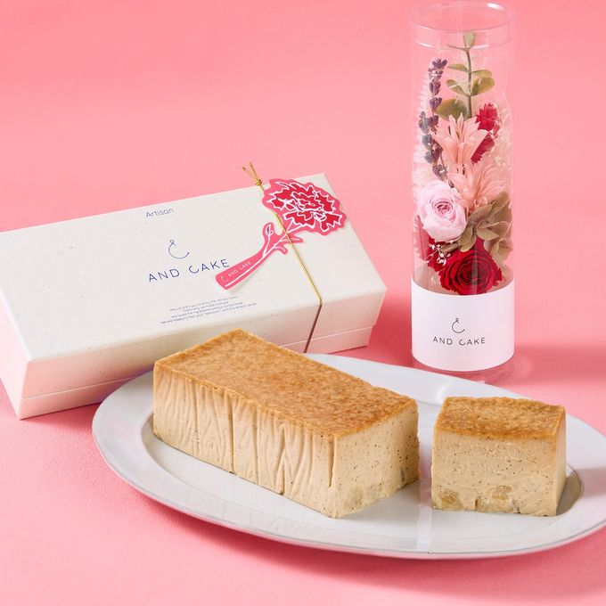 【AND CAKE】チーズケーキ オ テ&プリザーブドフラワー 母の日2026  1